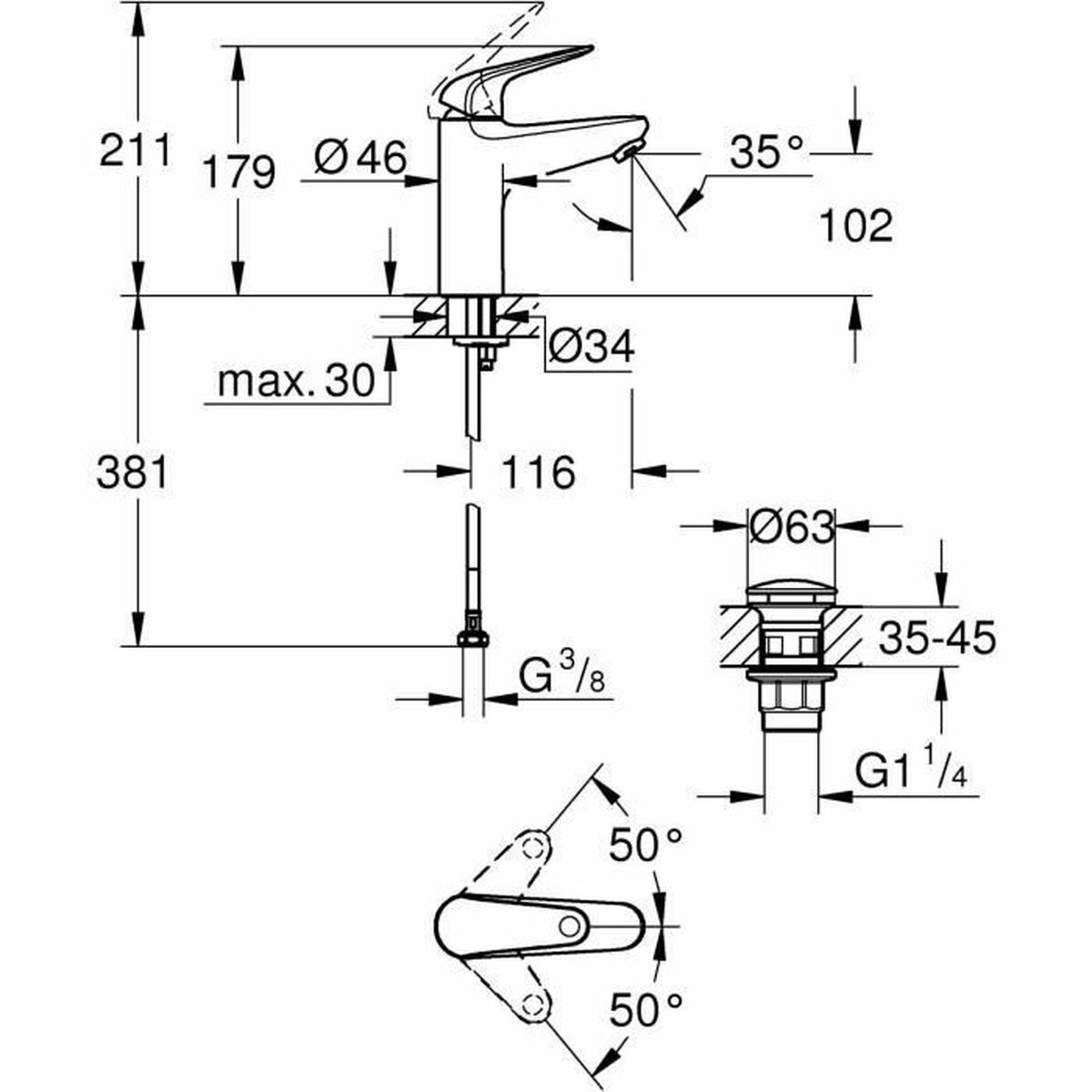 Blander Grohe Metall